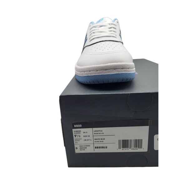 New Balance BB80RTB Men\'s Sneakers White Blue Size 9.5 Basketball Shoes main image 3